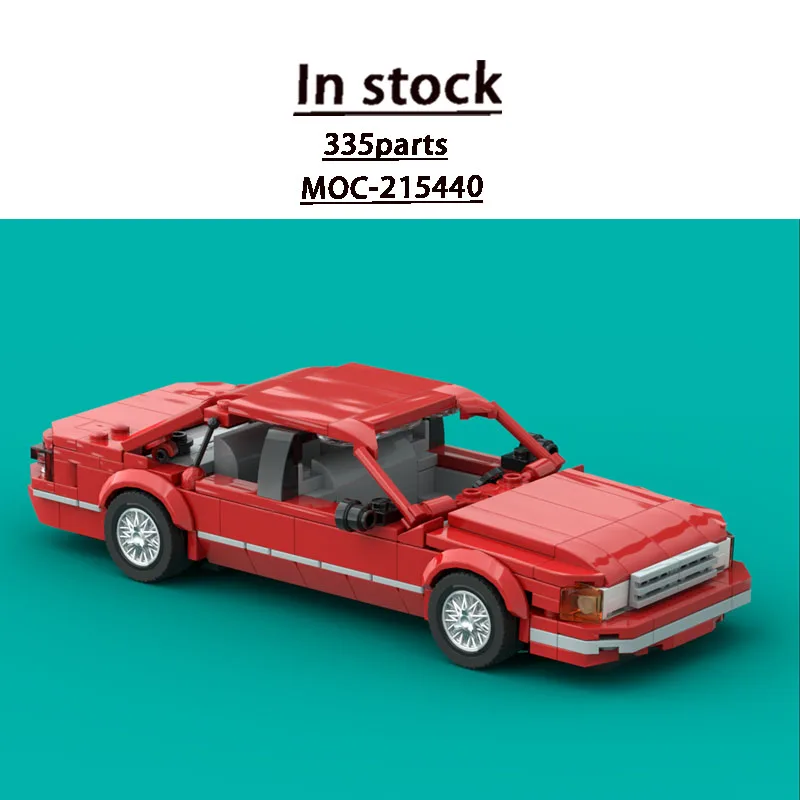 

MOC-215440 New 1980s City Sports Supercar Racing Building Block Model 335 Parts Boys Children's Birthday Building Block Toy Gift