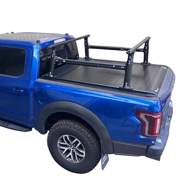 Zolionwil Universal Fit Truck Bed Rack Roof Luggage Rack Aluminum Pickup Truck Bed Ladder Rack for ford f-150