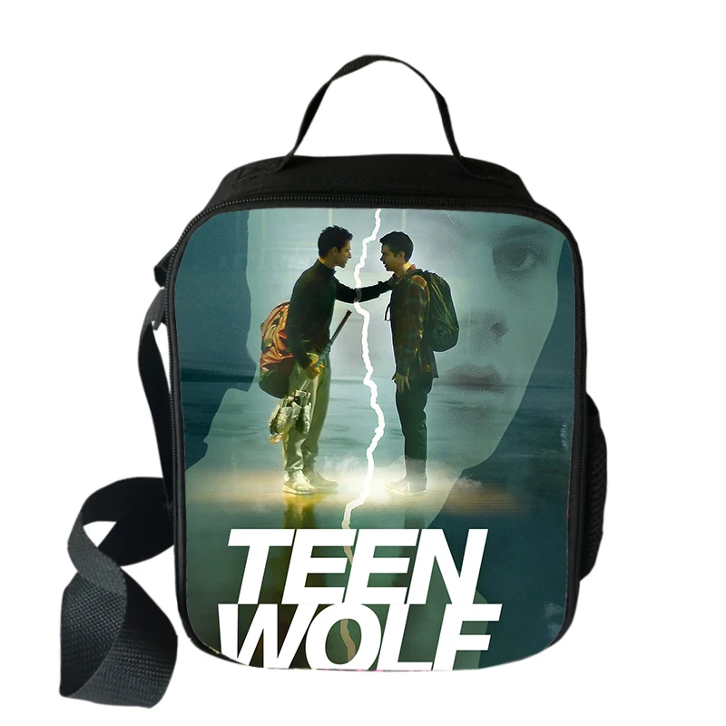 

Teen Wolf Lunch Bag Boy Girl Portable Thermal Picnic Bags Kids Student Travel School Food Storage Bags Lunch Box