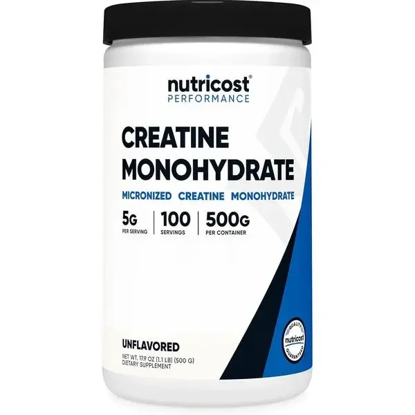 

Creatine Monohydrate Micronized Powder 500G, 5000mg Per Serv (5g) - 100 Servings, 17.9 Oz