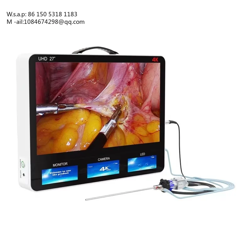 4K UHD Electric Portable med Camera with LED Light & Monitor CE Certified Class II