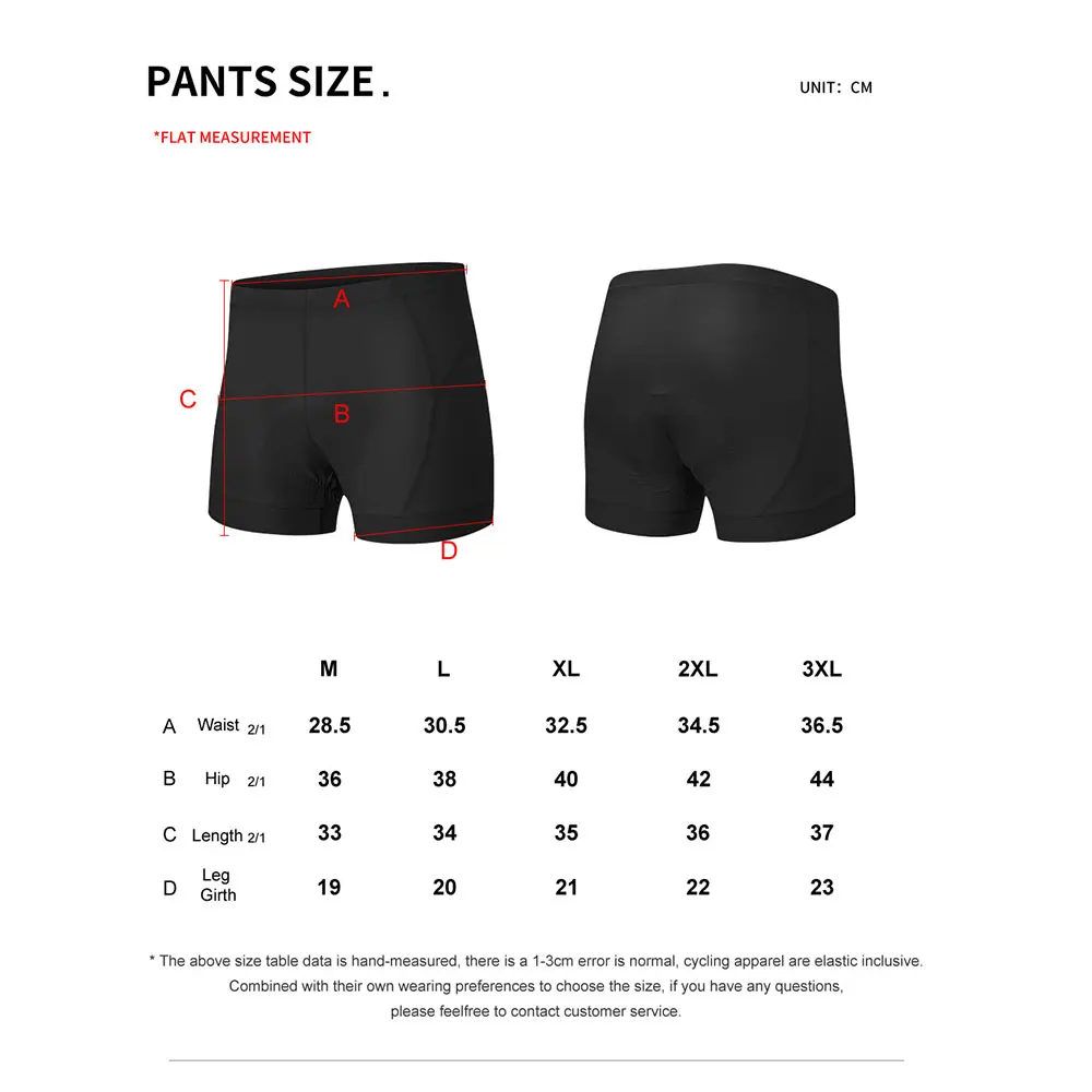 HISERWA Men Cycling Shorts Pro Shockproof Sponge Pad Breathable Cycling Underwear MTB Road Bike Shorts Summer Bicycle Underpant