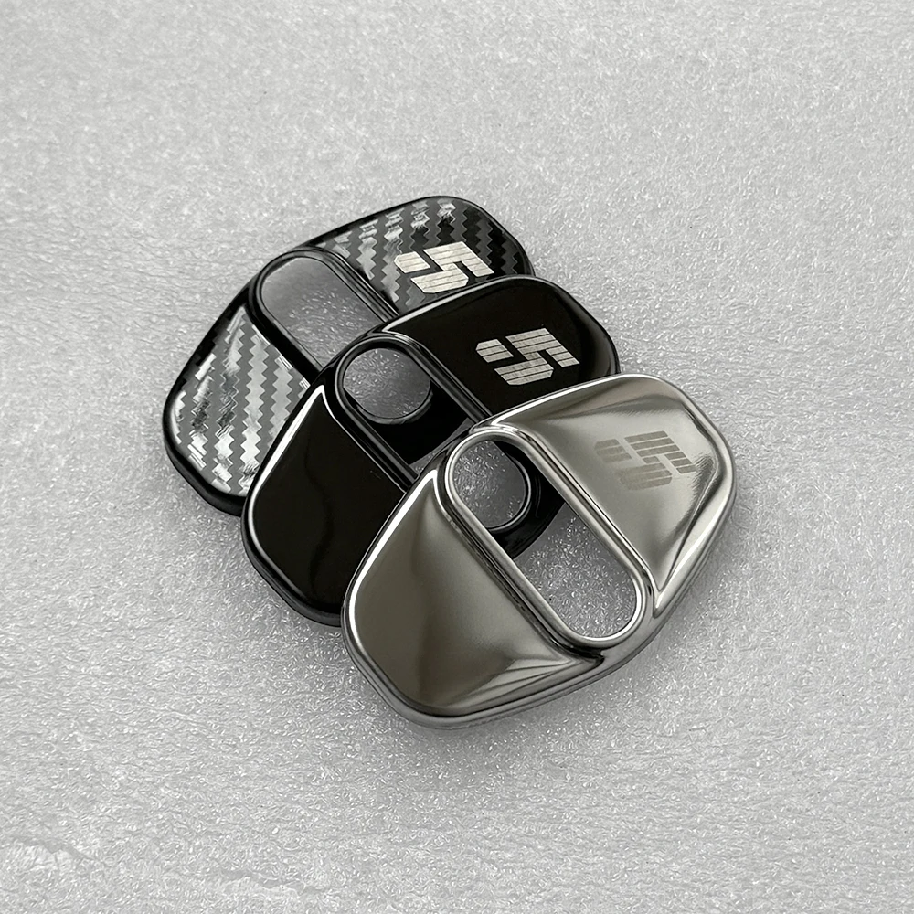 Metal Interior Door Buckle Trim Cover Stickers For Renault 5 E-Tech 2024 2025 Accessories Car Parts