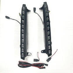 Auto DRL With Dynamic Turn Signal For Audi Q7 2006 2007 2008 2009 Car LED Daytime Running Light Fog head Lamp cover