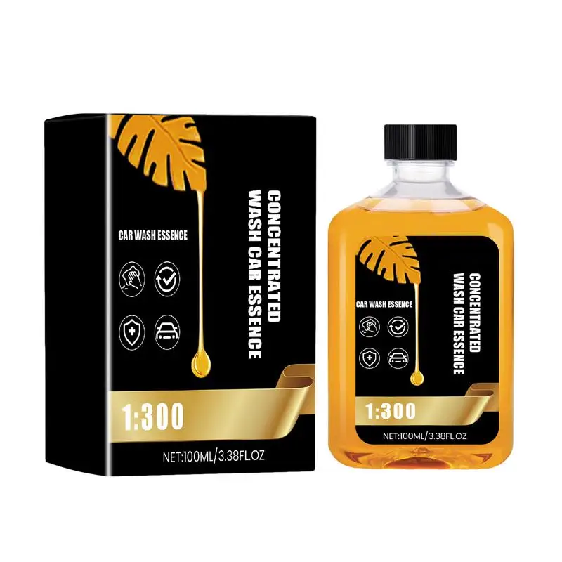 Geconcentreerde Carwash En Wax 100Ml Geconcentreerde Autodetails Wasvloeistof Auto-Auto Buitenverzorging Voor Ramen Wielen Auto