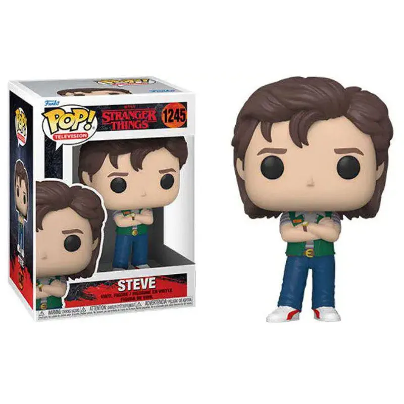 Funko Pop Television Strangers Eddie (مع جيتار) # 1462 أشياء من الفينيل لشخصيات الدمى هدية للأطفال