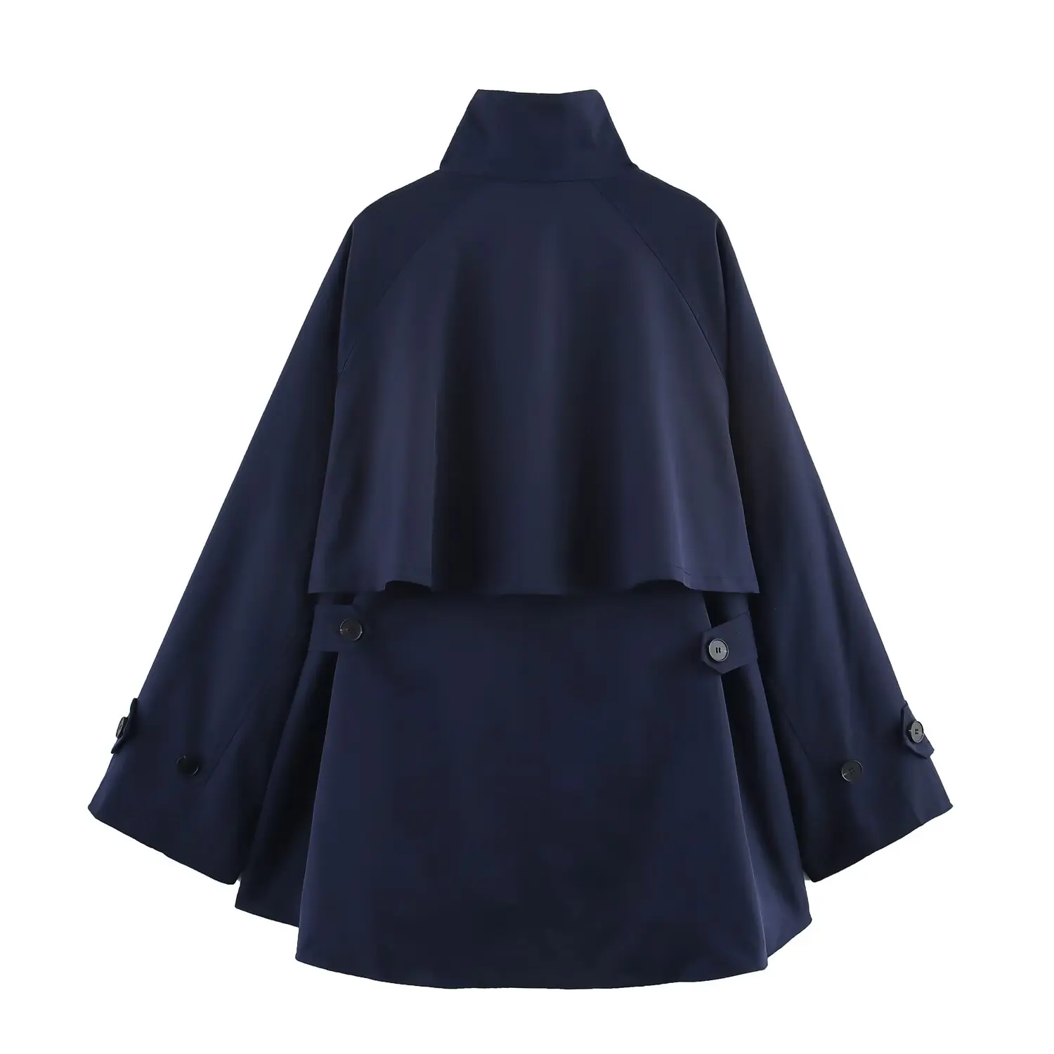 2025 new women's clothing European and American style fashion design loose versatile strap cape jacket