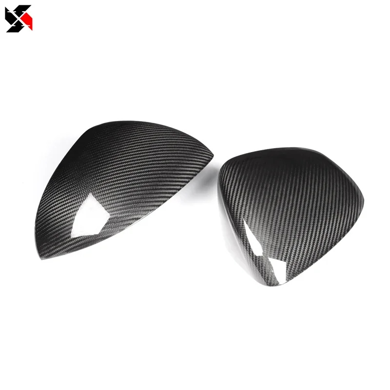 For Mercedes C S EQE GLC Class W206 W223 W295 W254 Real Dry Carbon Fiber Mirror Caps Cover Rearview Case Shells Replacement