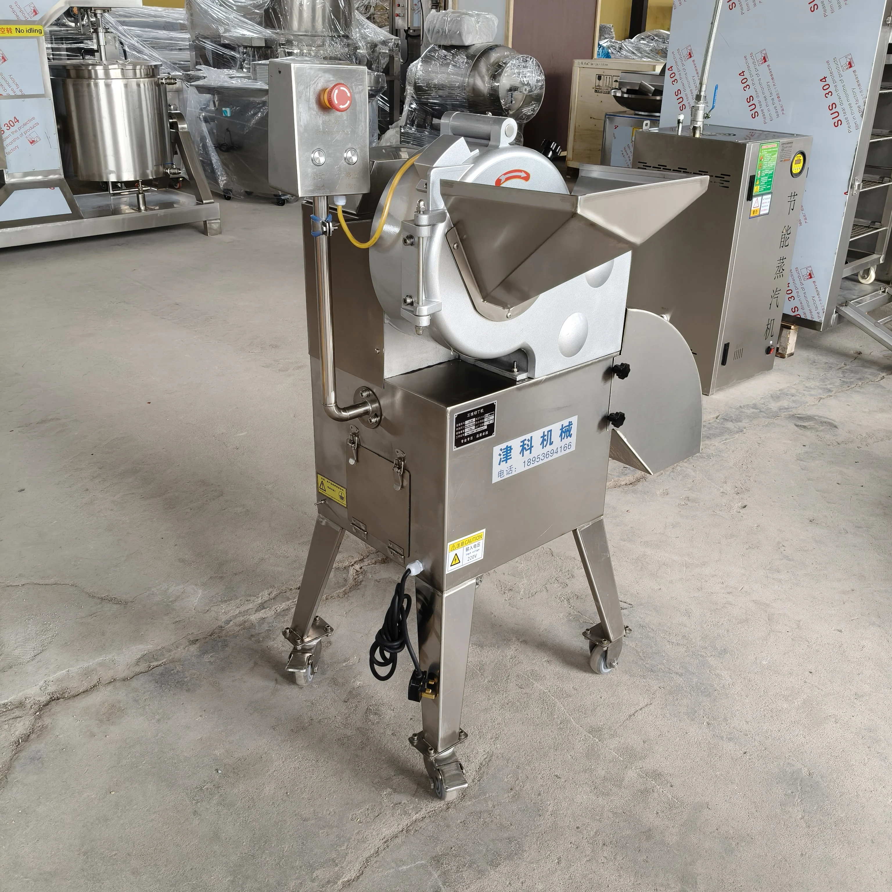 Stainless Steel Centrifugal Dicer Industrial Vegetable Fruit Dicing Machine Food Processor for Food Processing Plant