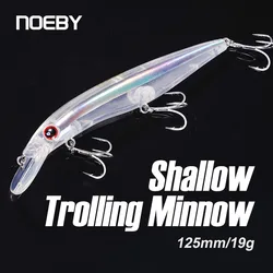 Noeby Flat Troll ing Minnow Angel köder 125mm 19g schwimmende Elritze werfen neue künstliche Hart köder für Seefisch köder