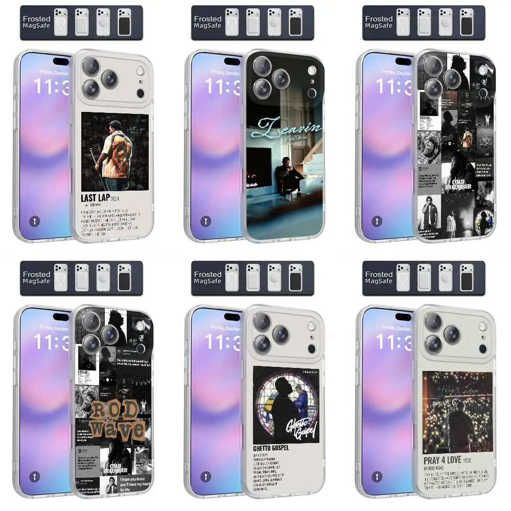 

Phone Case For iPhone 11,12,15,14,13,17,16,Pro,Plus,E,Max,Air,Mini Magnetic Magsafe Frosted Leavin R-Rod Wave Last Lap Cover