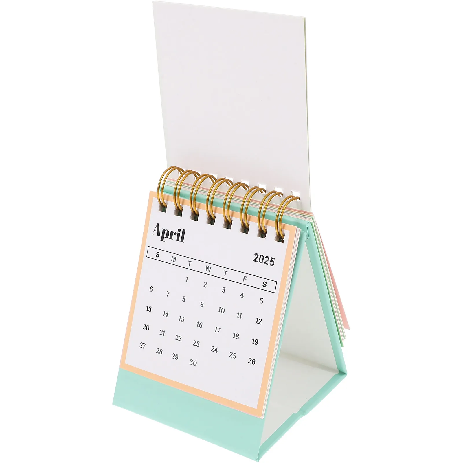 

Mini Creative Desk Calendar Stylish Portable English Version Standing Flip Desktop Table Calendar for Office Home Decor