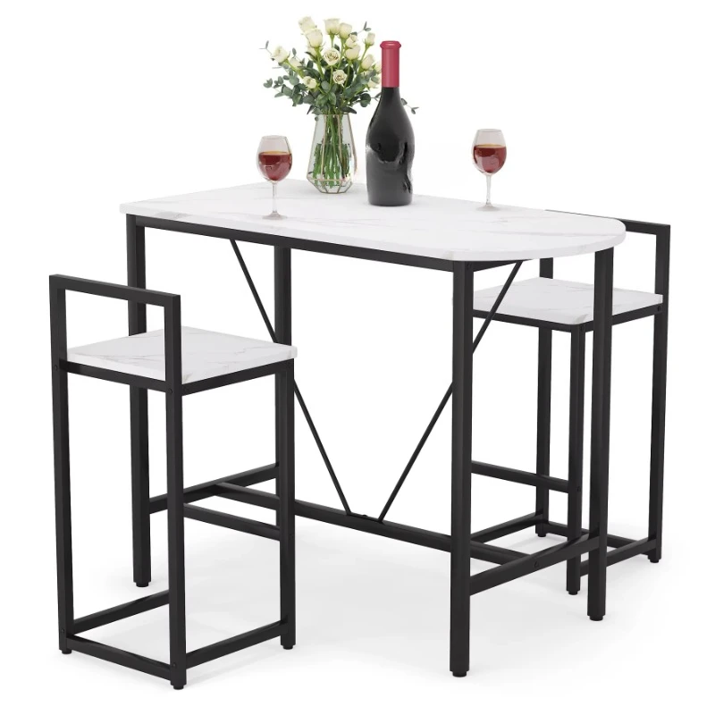 Three-piece bar table, kitchen bar table moving furniture helper