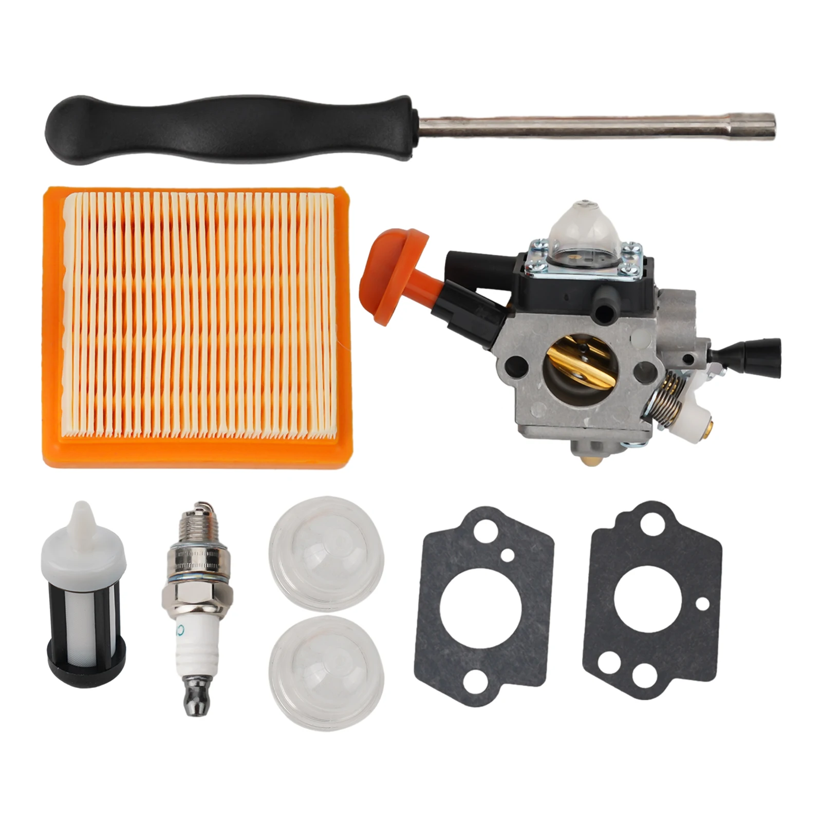 /Carburetor /Kit /With Air Fuel Filter For FS131R HT133 HT131 KM131R FS311 Chainsaw Brushcutter Engine Replacement Parts