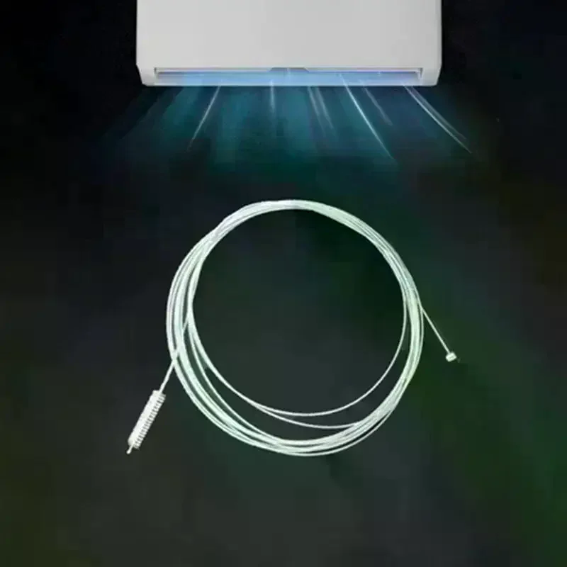 Air Conditioner Drain Pipe Dredging Brush Extra Long Pipe Tube Cleaner 6m