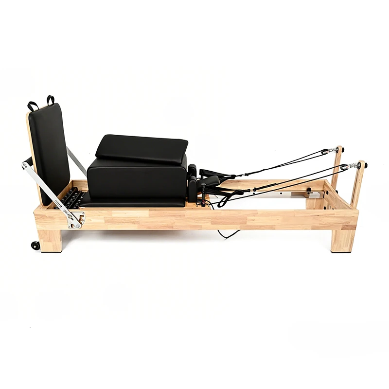 

Chaoyuan High Quality Rubberwood Pilates Reformer Commercial Adjustable Portable Load-Bearing Multifunction Durable Boxed