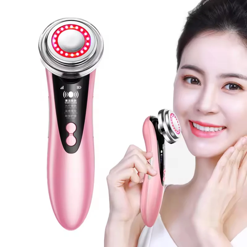 Professional Red and Blue Led Light Therapy Face Facial Device Skin Massager Face And Neck Lifting Massager Beauty Device