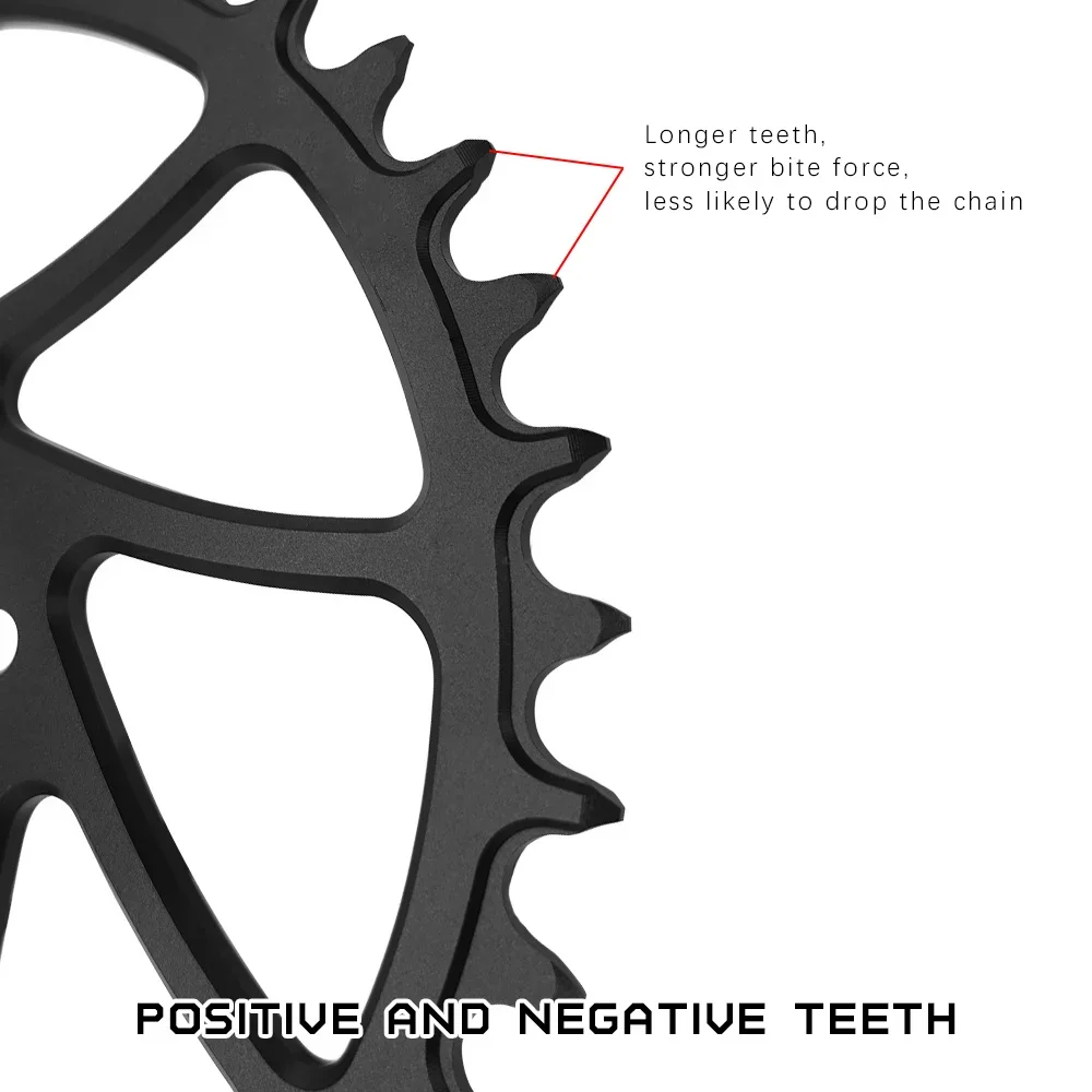 GOLDIX 0 mm versetztes Fahrradkettenblatt, schmale breite Zähne, 3-Loch-Direktmontage, 34 Zähne, 36 Zähne, 38 Zähne, 40 Zähne, für 3-Loch-Kurbelgarnitur-Fahrradteile – Detail 6