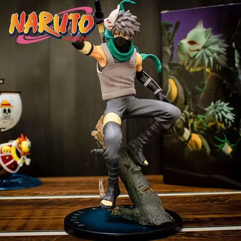 

Naruto 21cm Kakashi Anime Shippuden Running Raikiri Konoha Ninja PVC Action Figure Model Doll Car Ornaments Collections Toy