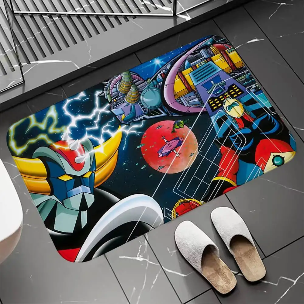 

Cartoon UFO Robot G-Grendizer Floor Mat Entrance Doormat Bath Mats Non-slip Mat Carpets Carpet Entrance of House Custom Kitchen