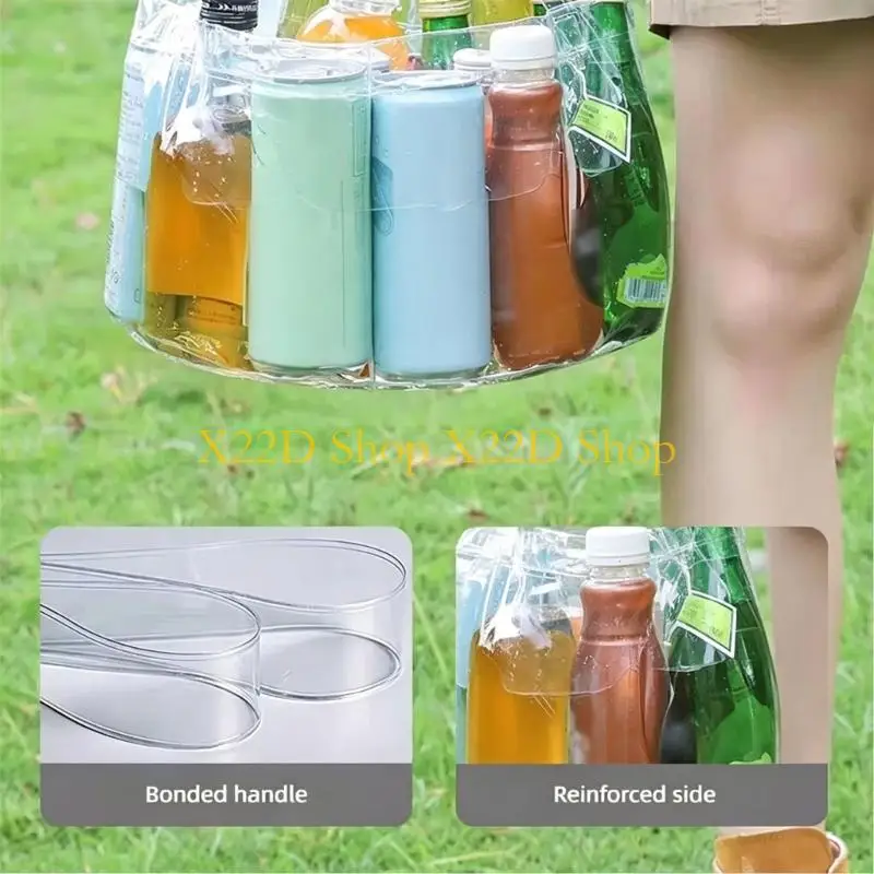 X22D Portable Foldable Water Basin For Camping Travel And Home Use Durable PVC With Handle Design