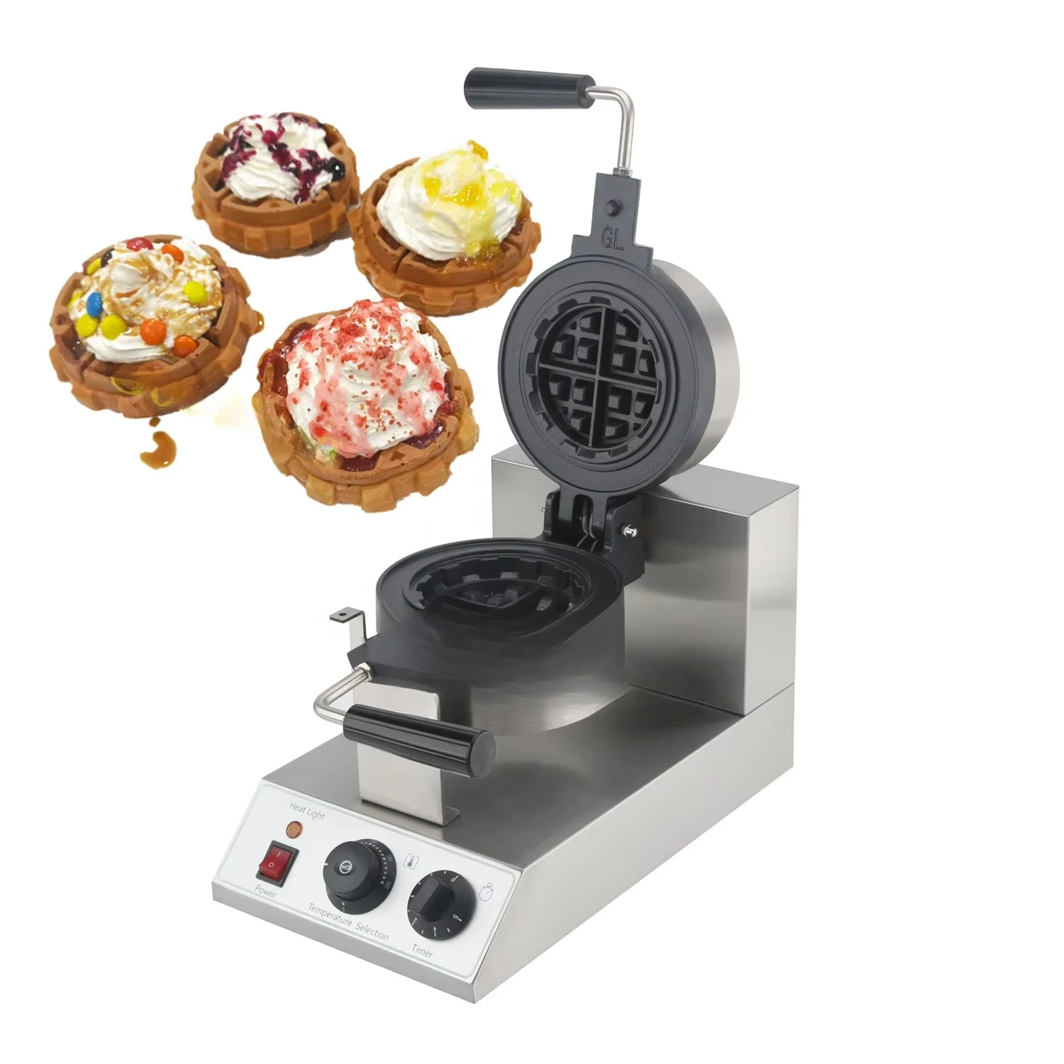 Professional Restaurant Equipment Factory Wholesale 110V 220V Commercial Nonstick Mini  Stuffed Waffle Maker Machine