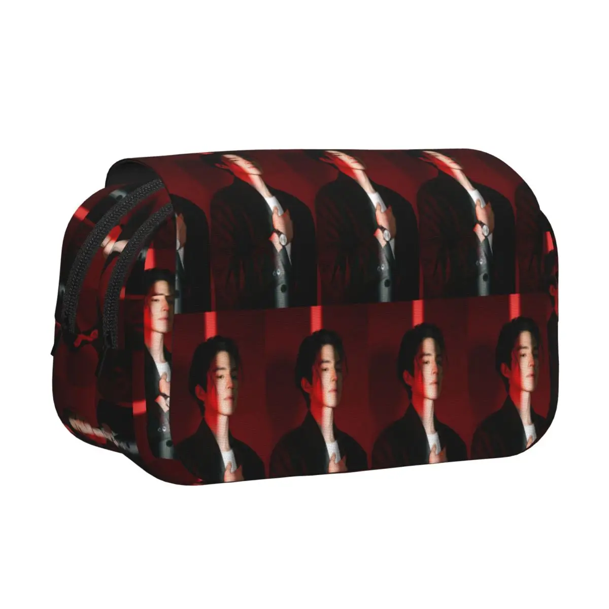 Lee Dong Wook Pencil Cases Pen Holder Hard Shell Leather Large Storage Pen Box Pencil Bag for Kids School