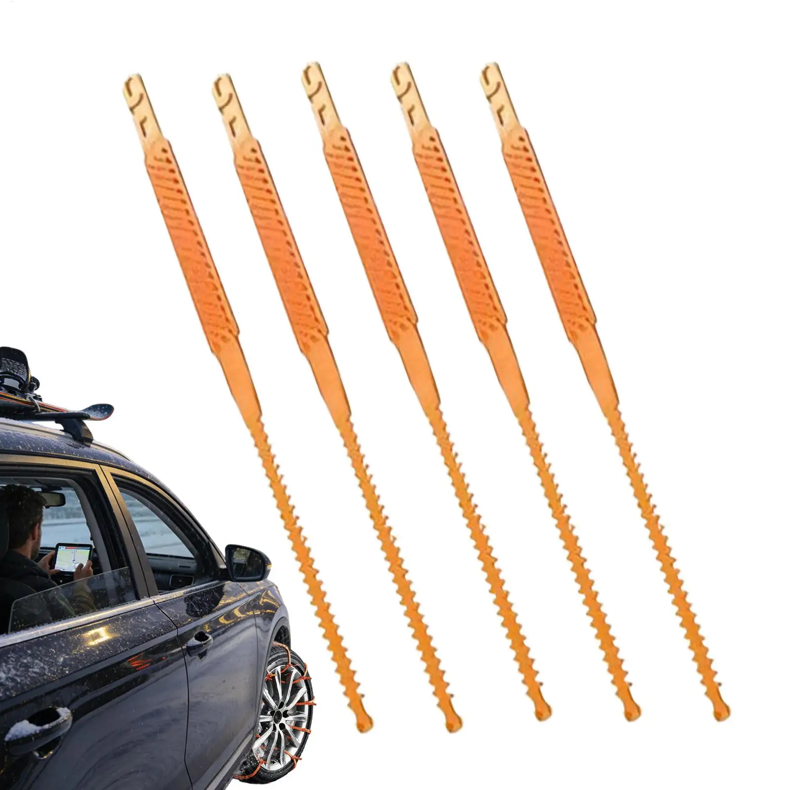 

Автомобильная снежная цепь, 5-компонентная шина, тяговая шина, цепи для автомобилей, внедорожников, грузовиков, пикапа, фургонов, 165-275 мм, зимнее вождение