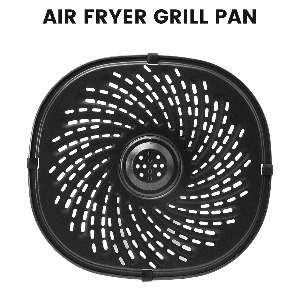 Air Fryer Grill Pan Replacement Parts With Silicone Sleeve For Power XL Gowise 7QT Upgraded Crisper 25.3*23.4cm Grilled Saucer