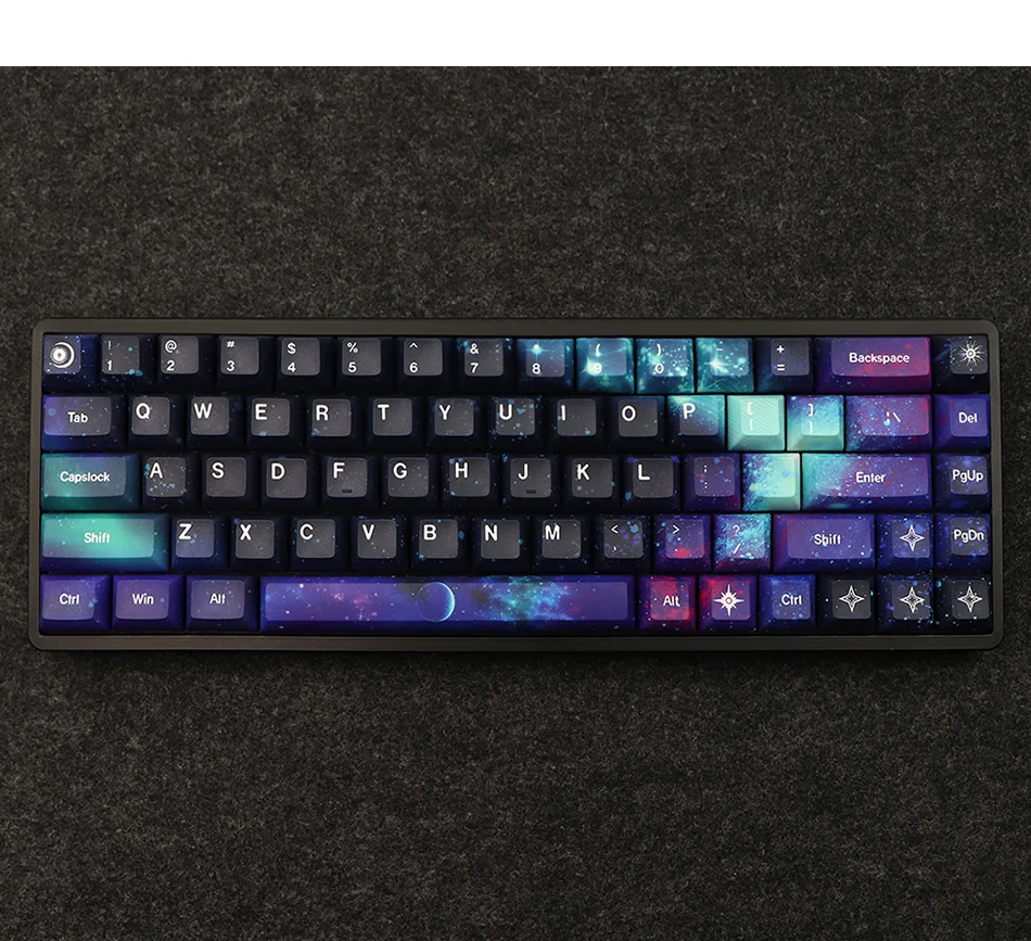 139 tasten Starry Sky Tastenkappen KCA Profil PBT Farbstoff Sublimation Mechanische Tastatur Keycap Für MX Schalter Mit 1,75 U Shift 7U Spac