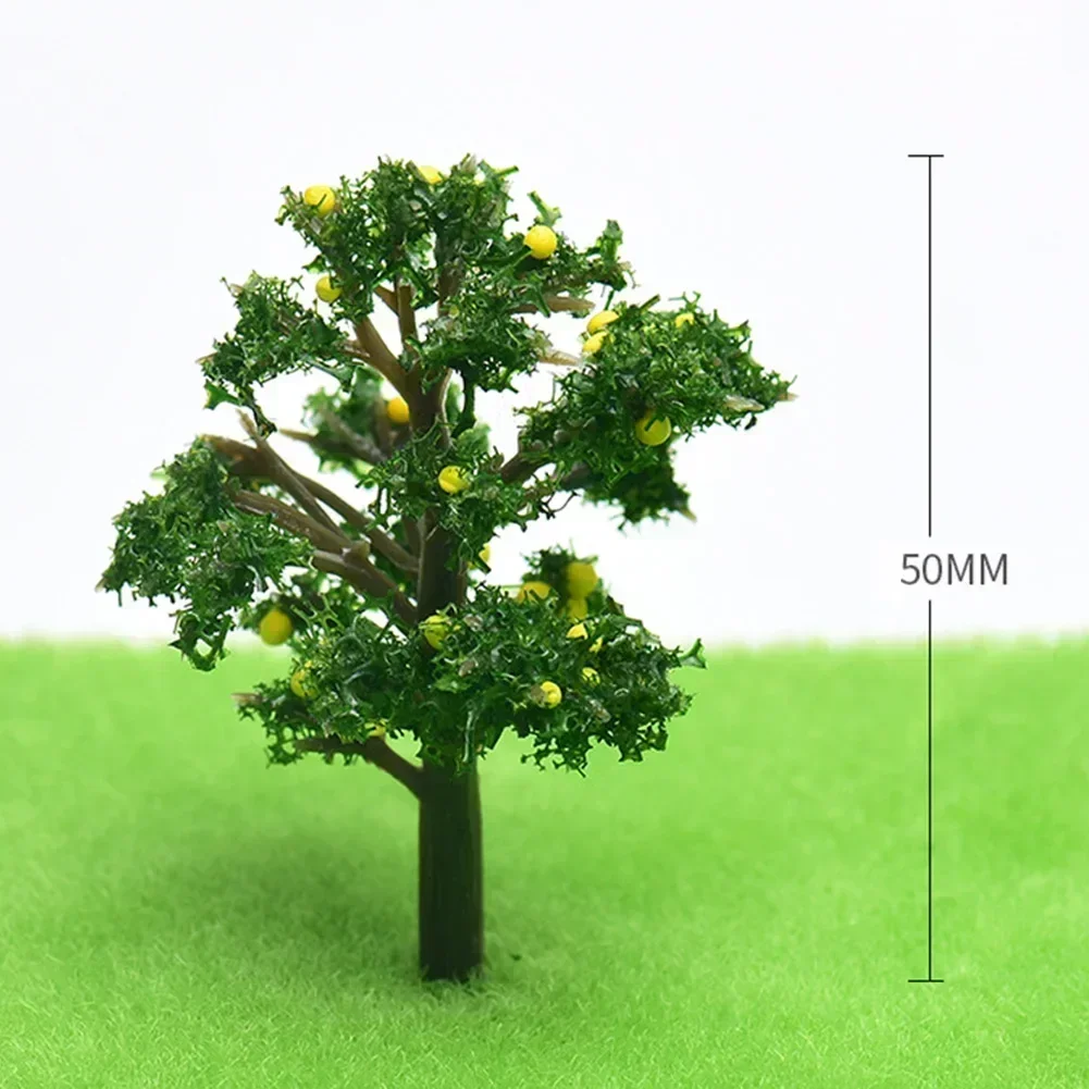 Plastic Model Train Artificial Miniature Model Tree Scenery Railroad Decoration Building Landscape Accessories Toys For Kids