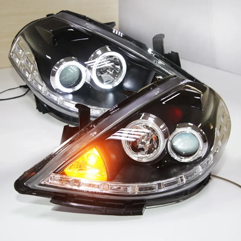 

LED Headlight For NISSAN Tiida Front Head Lamp Assembly Angel Eyes 2008 2009 2020 Year