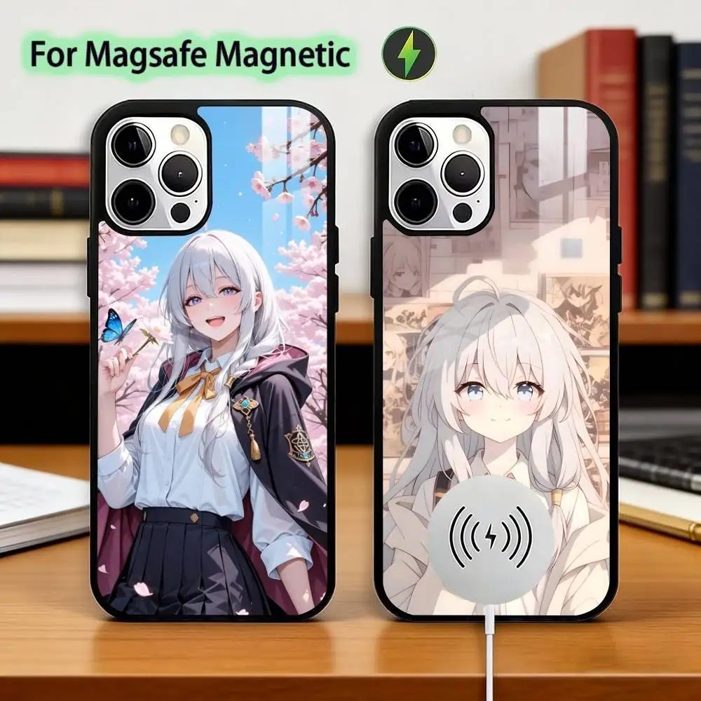 

The Journey of E-Elaina Phone Case For iPhone17,16,15,14,13,12,11 Plus,Pro Magnetic For Magsafe Wireless Charging