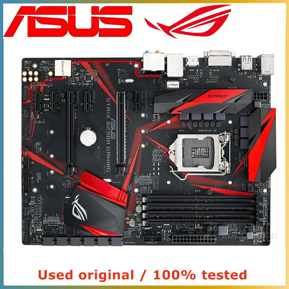 

B250H For ASUS ROG STRIX B250H GAMING Computer Motherboard LGA 1151 DDR4 64G For Intel B250 Desktop Mainboard PCI-E 3.0 X16