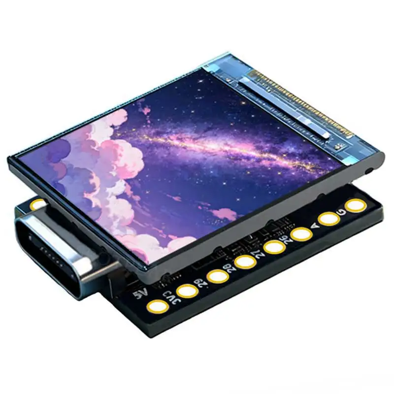 Raspberry Pi Pico 2 RP2350 pantalla LCD de 0,85 pulgadas mini Placa de desarrollo pantalla de 0,85 pulgadas RGB LED/ranura SD/QMI8658 giroscopio Senso