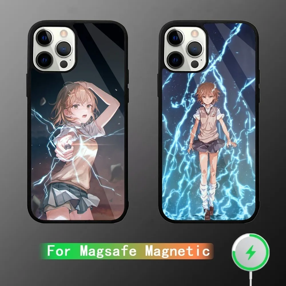 A Certain Scientific Railgun Phone Case For iPhone 15,14,13,12,11,Plus,Pro,Max Mini Magsafe Magnetic Wireless Charging