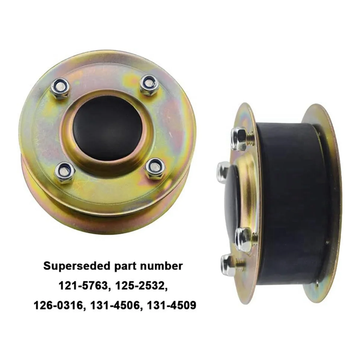 Langlebiges 131-4529 125-2532 Riemenscheiben-Set, kompatibel mit Toro 30 Zoll Timemaster