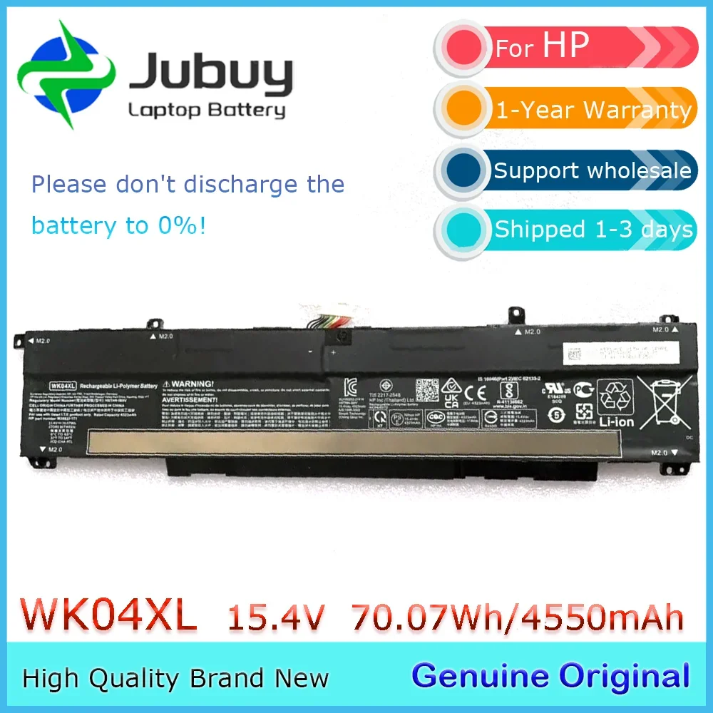 

WK04XL 15,4 В 70,07 Втч оригинальный аккумулятор для ноутбука HP Victus 16-D 16-E M38822-171 M39179-005 M38822-AC1 HSTNN-IB9V и т. д.