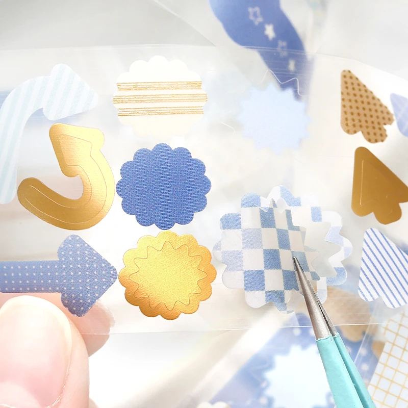 

40 мм * 300 см Kawaii Ins базовый геометрический узор высечки наклейки креативное украшение для справочника DIY дневник принадлежности для скрапбукинга