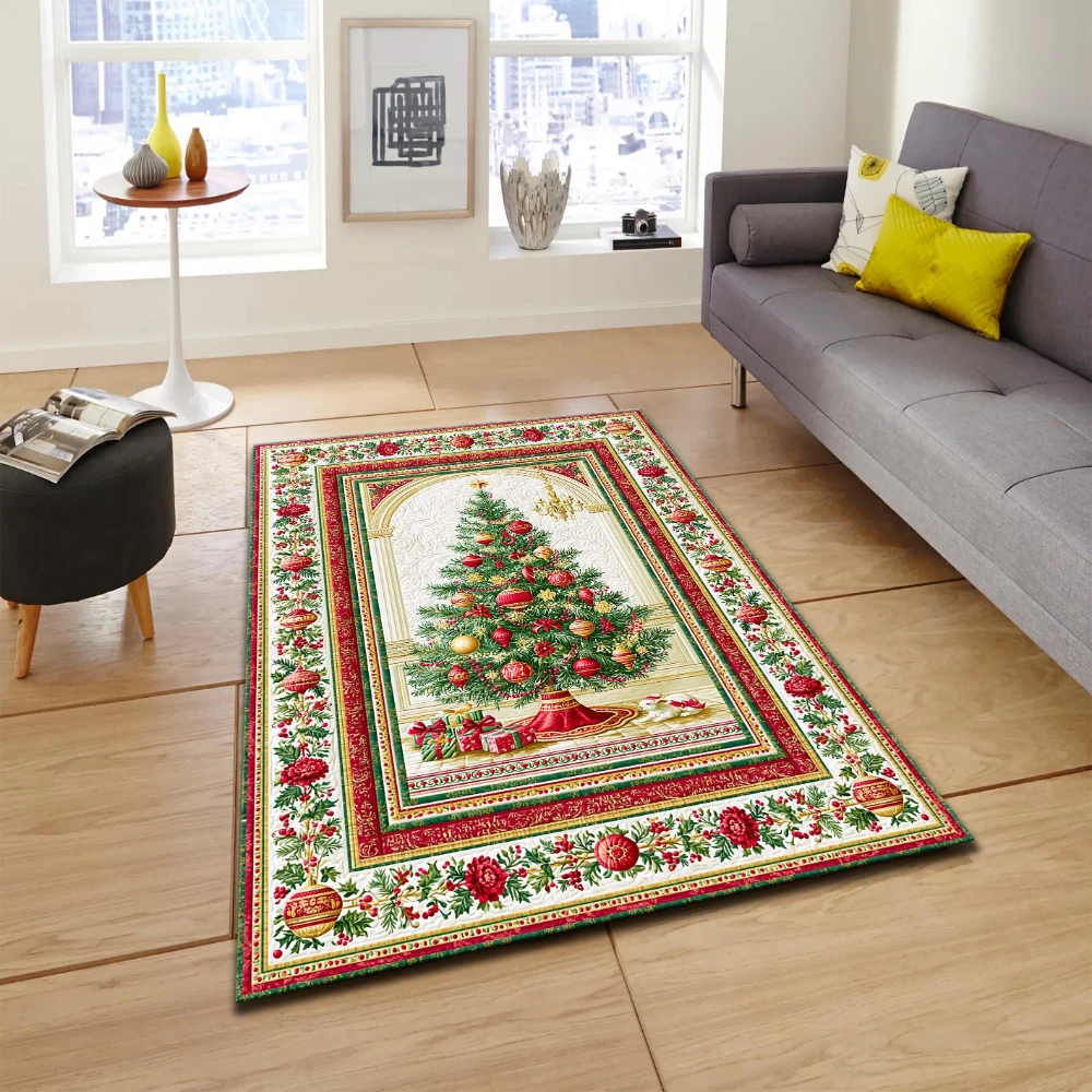 Vintage Town Scene Carpet Bedroom Soft Large Area Rug Living Room Elegant Blanket Dining Room House Home Entrance Decor Mats