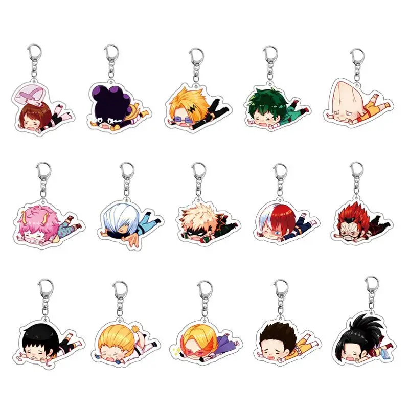 

My Hero Academia Anime Acrylic Keychain Jewelry Fans Key Chain Related New Products Creativity Friends Gift Bag Charms Souvenir