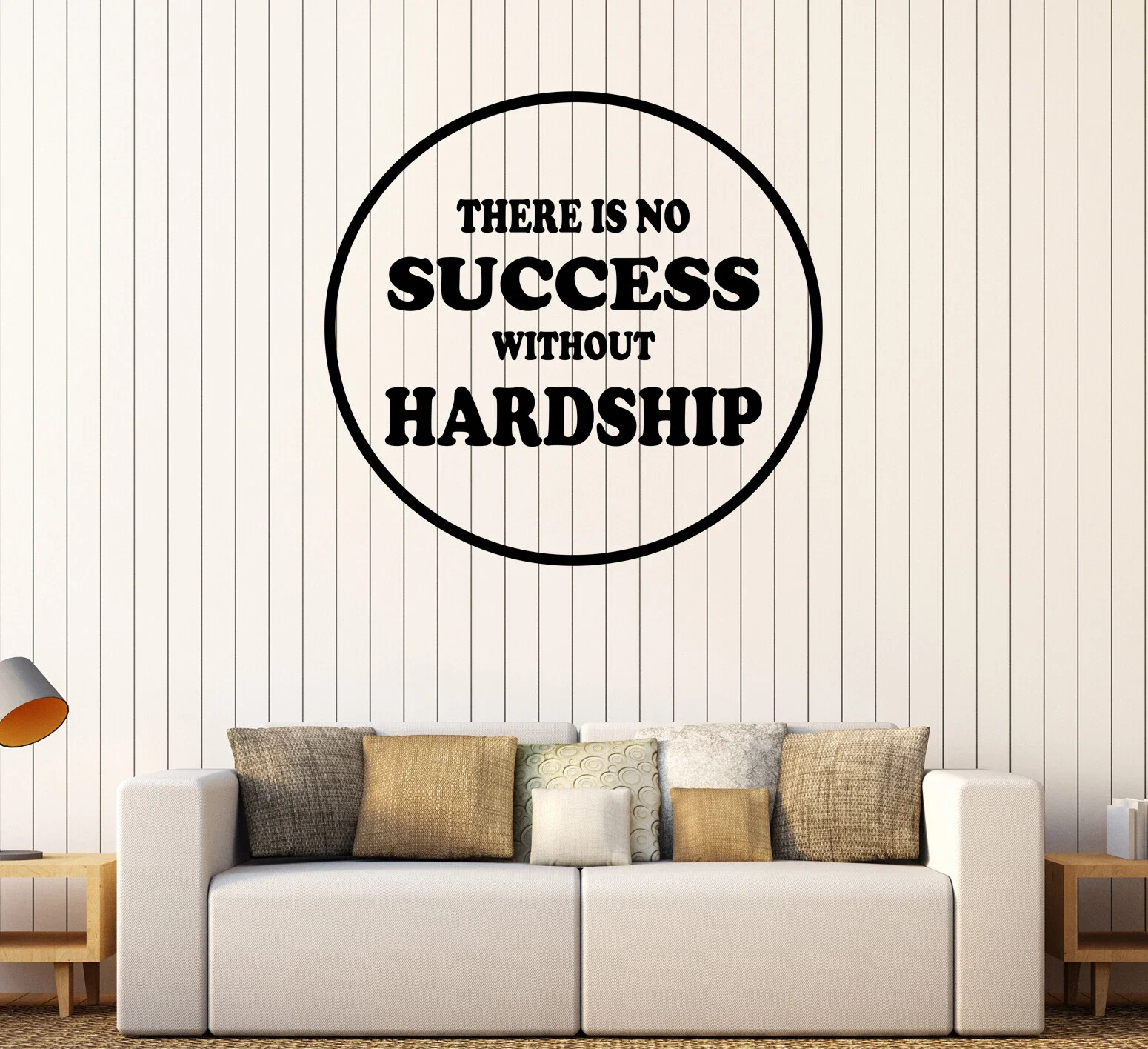 Wall Decal Success Motivational Positive Words of Wisdom Hardship Vinyl ed1885