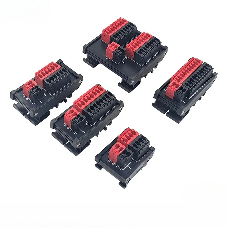 1 Input  4/6/8/10 way Output  Power Distribution Box Common Terminal AC and DC in-line Splitter Parallel Row