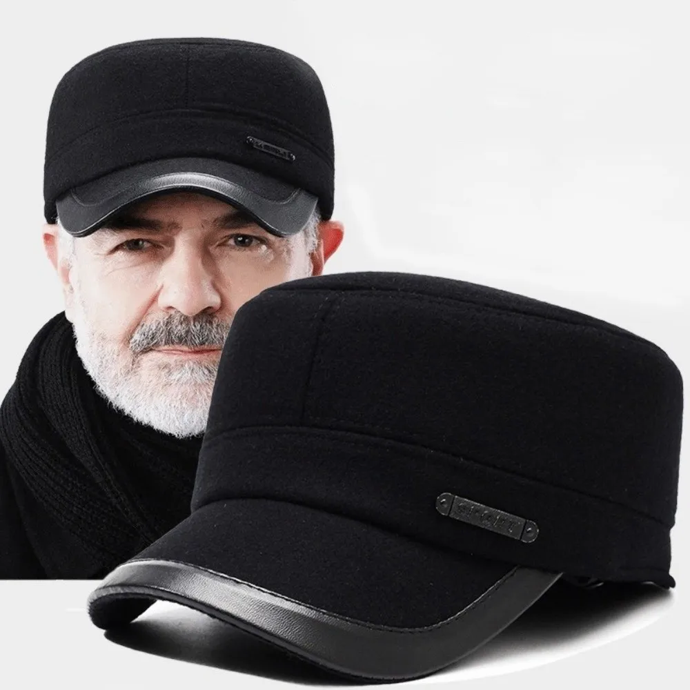 New Warm Lei Feng Hat Imitation Mink Windproof Ear Protection Hat Coldproof with Ear Flap Pullover Cap Autumn and Winter
