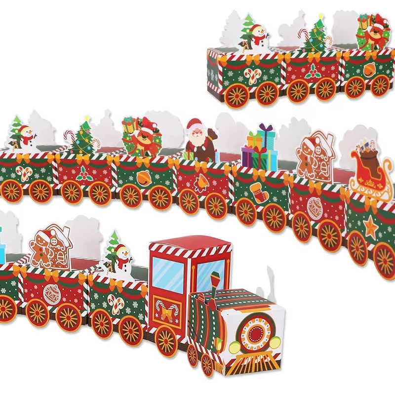 

24pcs Christmas Empty Advent Calendar Kids Boxes Christmas Countdown to Xmas Gift Candy Boxes New Year 2025 Christmas Decoration