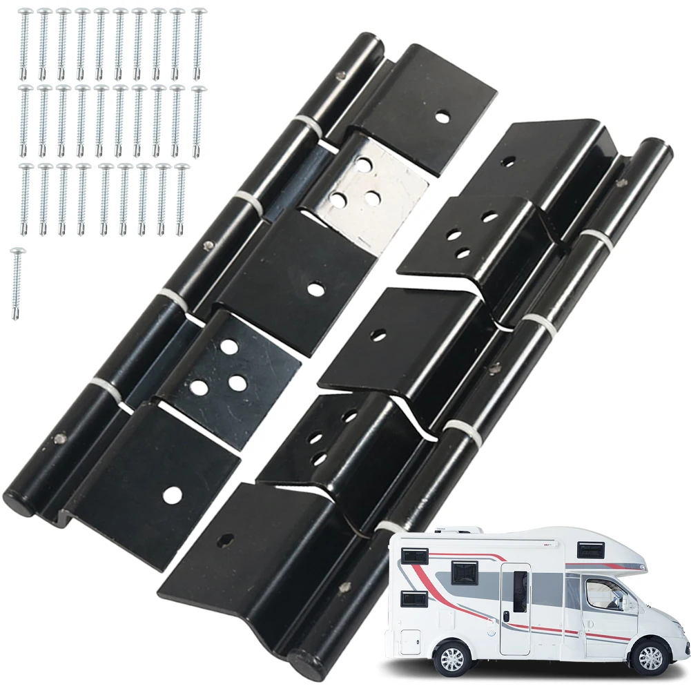 2Pcs RV Trailer 5 Leaf Entry Door Hinge RV Door Hinge Camper Door Hinge RV Entry Door Hinge Kit RV Entry Door Parts