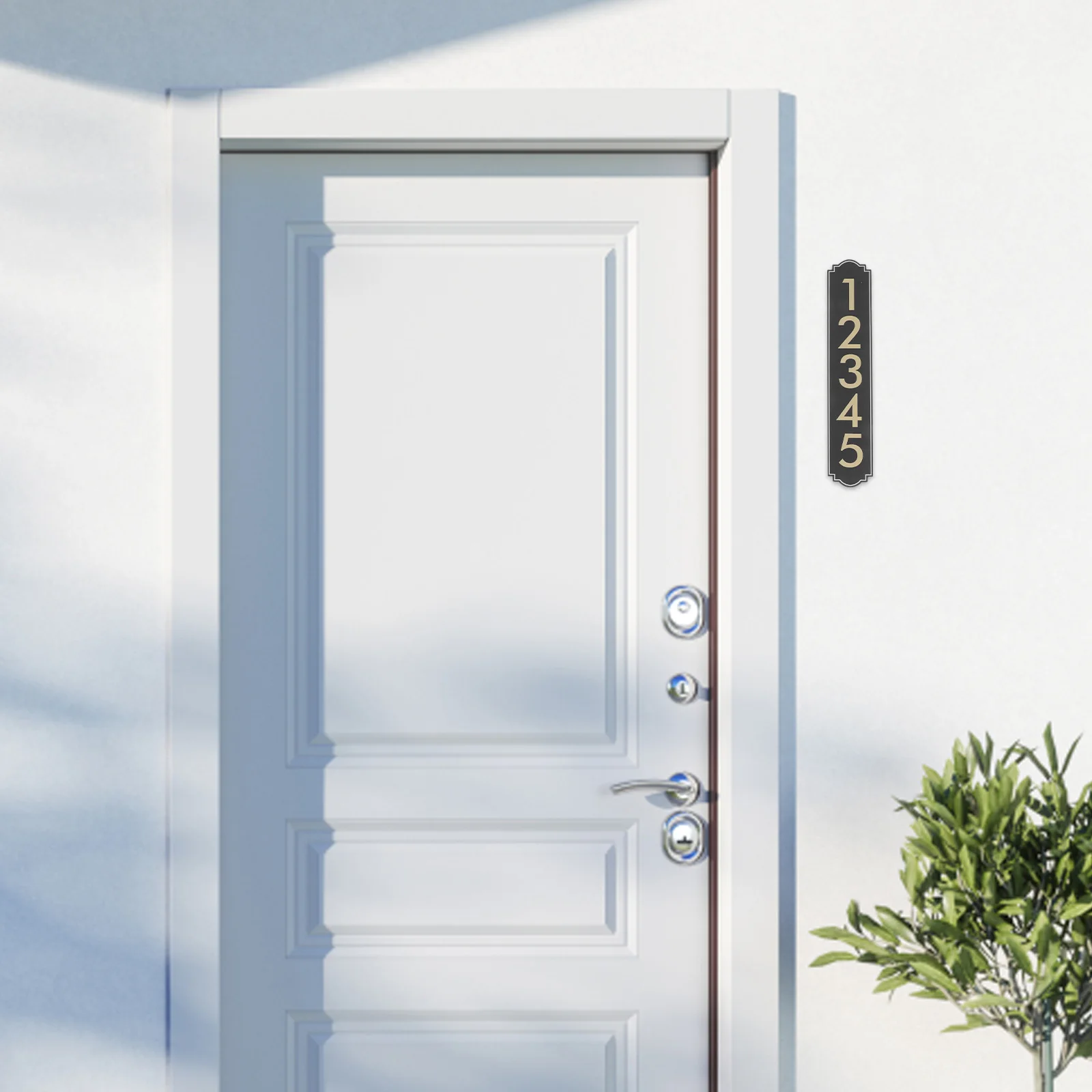 

Large Address Sign Waterproof Outdoor Home Number Plate Easy Mounting Visible Numbers Office Door Signage Number