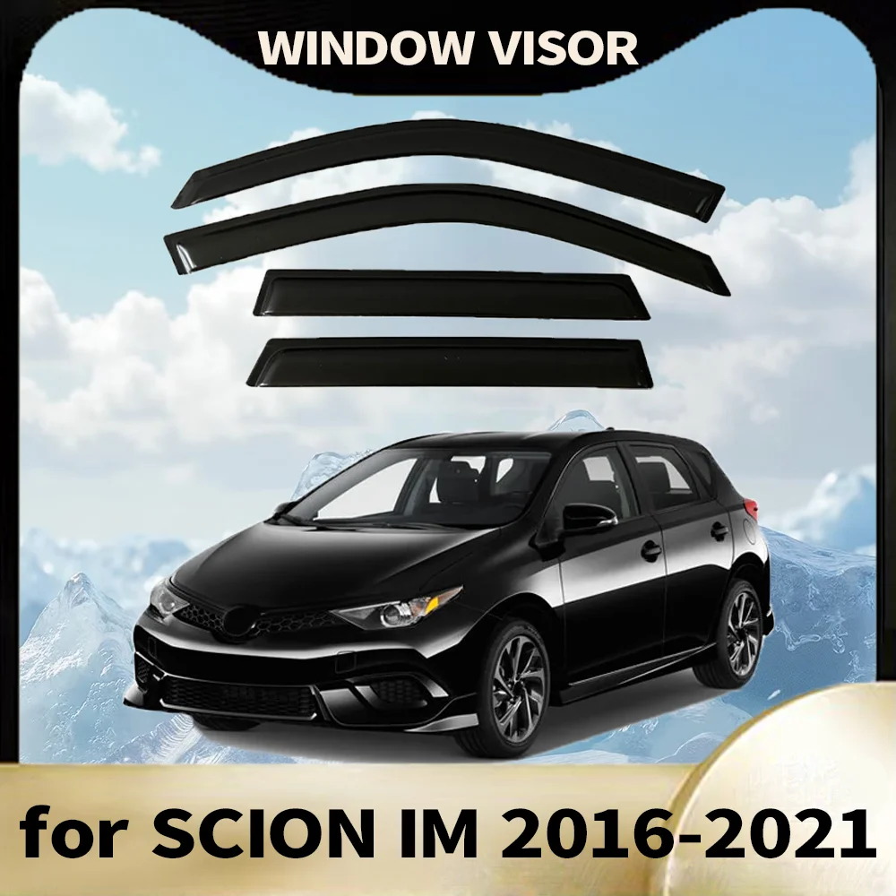 

Window Visor for SCION IM 2016 2017 2018 2019 2020 2021 Wind Deflectors Rain Guards Door Visor Vent Shades Ventvisor