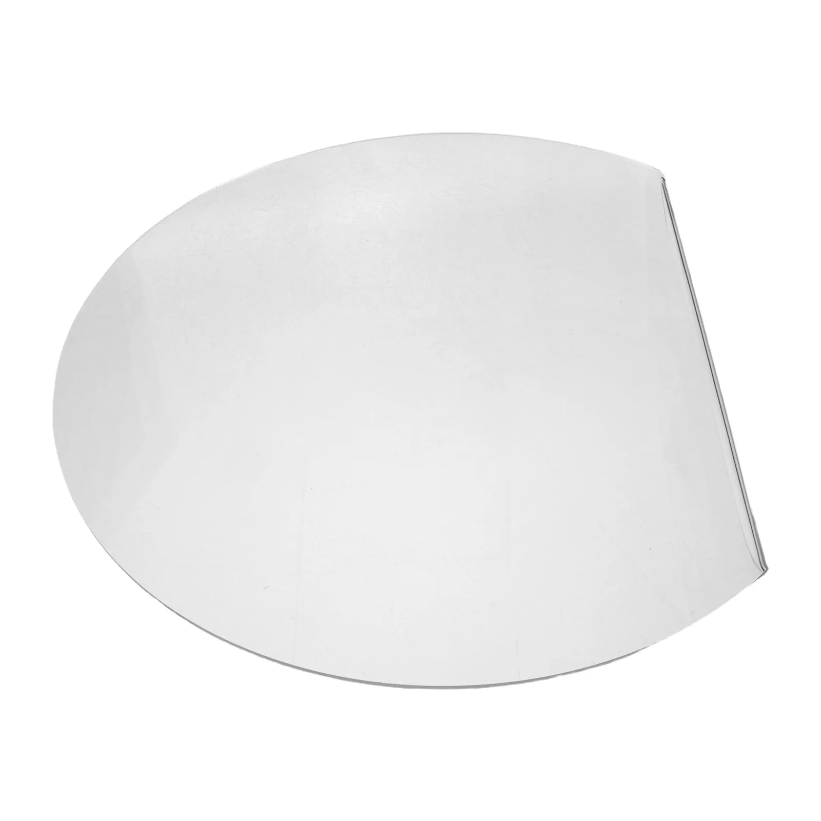 Acrylic Kitchen Cutting Board 34.5x28.5cm Clear Semicircle Nonslip Countertop Prep Board Fruit Vegetable Bread Chopping