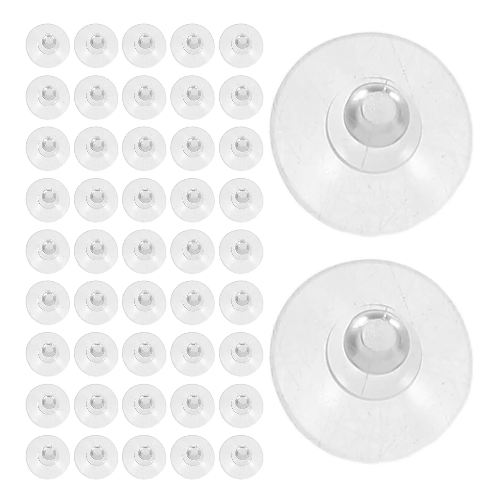 100pcs Glass Cup 19Mm Mini Clear Suction Pads For Glass Table Window No-Drill Reusable Anti-Slip Hanging Hooks Organizer